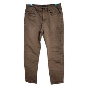 Banana Republic Men's Brown 5-Pocket Chino Slim Fit Pants 32x30 Stretch G14